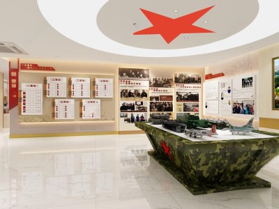 现代展厅3D模型下载